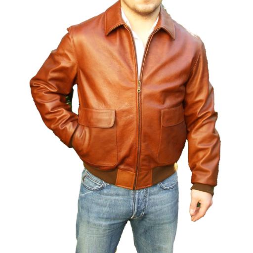 Men's Leather Pilot Jacket