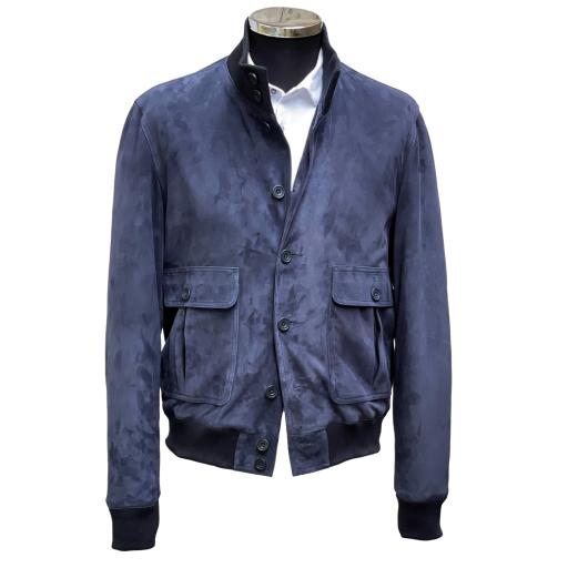 Men's Suede A1 Bomber Jacket