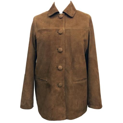 Women's Oversized Suede Box Jacket