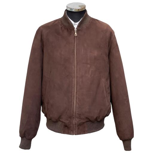 Men's Suede Bomber Jacket 1