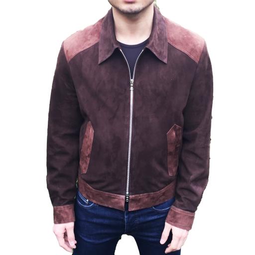 Men's Suede Harrington Jacket